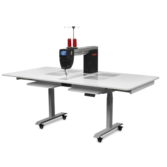 Q Series Lift Table - A powered sit-down quilting table - BERNINA