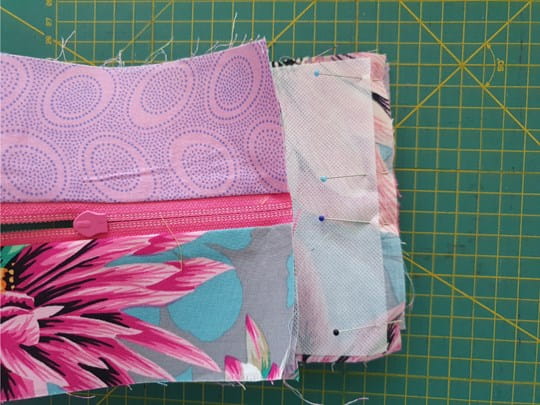 Handmade Quilted Pencil Pouch - Tula Pink, Kaffe Fassett