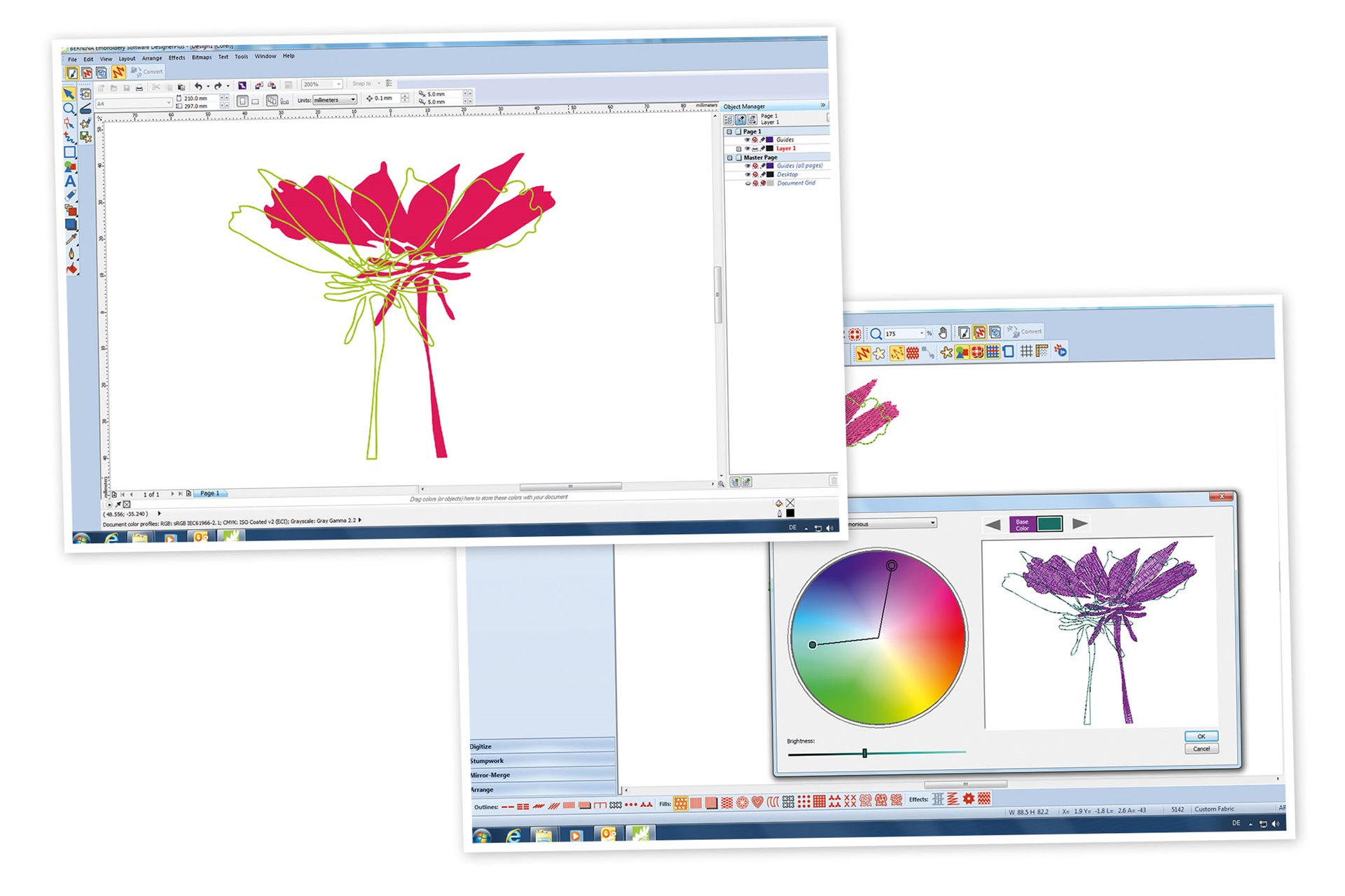 Picture: Vyšívací software 7 – DesignerPlus 