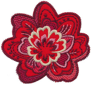 Bohemian Rose from the BERNINA Exclusive Embroidery Collection ...