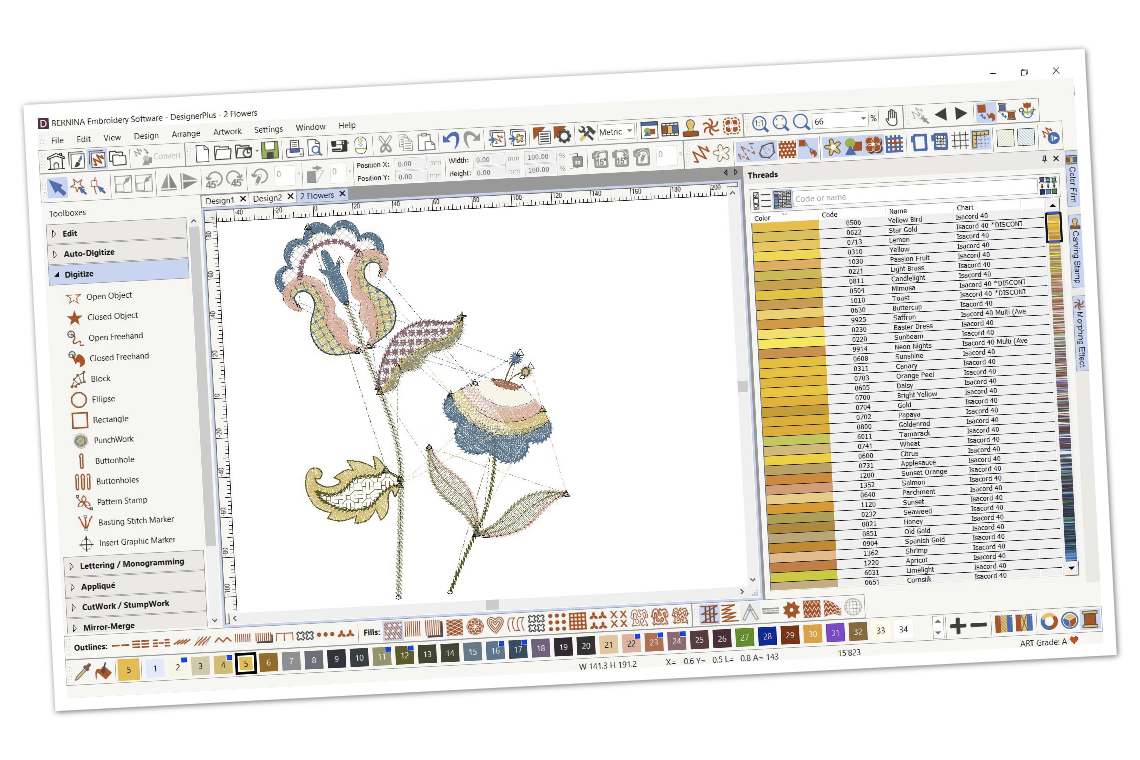 free embroidery software trials